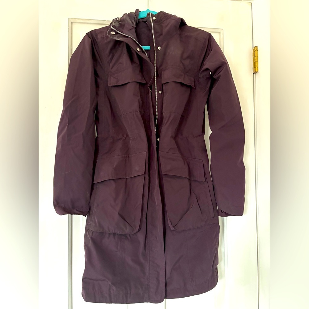 Athleta Dark Purple/Plum Raincoat XXS